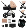 Image de Kinderkraft Poussette Trio MOOV 2 AIR beige
