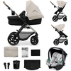 Image de KINDERKRAFT Poussette combinée Moov 2 3in1 Moonlight Grey - roues en mousse
