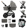 Image de Kinderkraft Poussette Trio MOOV 2 AIR gris clair