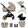 Image de Kinderkraft Poussette 3en1 YOXI beige