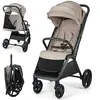 Image de Kinderkraft LOOM - Poussette légère jusqu'à 27 kg, grandes roues increvables, pliage compact, maniable & adaptée aux voyages, beige
