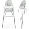 Image de Kinderkraft DINNLY - Chaise pliante pour enfants - Confortable et imperméable - Harnais à 5 points - Grandit avec l'enfant - Facile à nettoyer - Cadre en acier stable