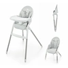 Image de Kinderkraft Chaise haute 2en1 DINNLY gris