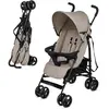 Image de Kinderkraft TIK   Poussette de voyage 6,5 kg, position allongée, roues anti-crevaison, pliable en quelques secondes, avec poignée de transport, couleur : beige