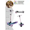 Image de Kinderkraft RAKET - Trottinette - 3 roues - Plateforme LED & Roues RGB - Réglable en hauteur - Pliable - A partir de 2 ans - Jusqu'à 50 kg - Rose