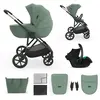 Image de KINDERKRAFT Poussette combinée 3 en 1 Prime 3 Dark Green