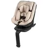 Image de Siège-auto pour enfants I-GUARD i-Size 40-105 cm, pivotant à 360°, ISOFIX avec pied de support, ceinture à 5 points, AIR FLOW & AIR SHELL, sécurité 4 étoiles - Beige