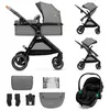 Image de Kinderkraft poussette multifonctionnelle 3 en 1 ESME PRO - jusqu'à 25 kg - nacelle avec aération - Travel System - Buggy & MINK PRO 2 i-Size siège auto