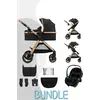 Image de Kinderkraft poussette multifonctionnelle 3 en 1 ESME PRO - jusqu'à 25 kg - nacelle avec aération - Travel System - Buggy & MINK PRO 2 i-Size siège auto