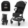 Image de Poussette cabine Kinderkraft NEBO ultra-légère, mécanisme de pliage à une main, dimensions bagage à main 51 × 43 × 21 cm, bandoulière + sac de transport, noir