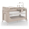 Image de Kinderkraft Lit bébé et lit de voyage 2 en 1 LEODY UP avec accessoires beige