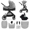 Image de Kinderkraft Poussette multifonctionnelle 3 en 1 VESTO 2 gris