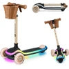 Image de Kinderkraft Trottinette à trois roues à LED RAKET beige