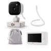 Image de Babyphone Kinderkraft NITEEYE TRAVEL avec caméra et écran 4,3 pouces, sans fil, vision nocturne, fonction interphone, capteur de température, 8 berceuses, blanc