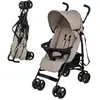Image de Kinderkraft TIK - Poussette de promenade « Parapluie » - ultra-légère (6,5 kg) - pliable - position allongée - pneus increvables - marron