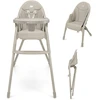 Image de Kinderkraft Chaise haute 2en1 DINNLY beige
