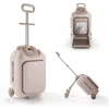 Image de Kinderkraft Valise enfant 2 en 1 avec assise CABBY rose gold