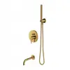 Image de Tres Mitigeur Mécanique Or Pour Robinet De Douche Encstré