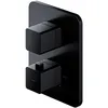 Image de Omnires PARMA PM7436BL Mitigeur thermostatique pour baignoire/douche, noir mat