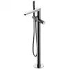 Image de Omnires Contour - Mitigeur De Baignoire Pour Montage Au Sol, Avec Corps D'Encastrement, Chrome Ct8033cr