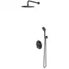 Image de Omnires Y - Set De Douche Avec Thermostat Encastré, Corps D’encastrement, Diamètre 25 Cm, 5 Jets, Graphite Brossé Sysyt05gr
