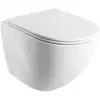 Image de Omnires Ottawa Comfort - Wc Suspendu Avec Abattant Softclose, Rimless, Blanc Brillant Ottawacspmwbp