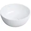 Image de Omnires Shell M+ - Vasque, Diamètre 35 Cm, Sans Trop-plein, Sans Trou Pour Robinetterie, Blanc Shell350unbp
