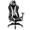 Image de Diablo X-Horn Gaming Chair Office Chair 3D Armrests Ergonomic Design Neck/Lumbar Cushion Imitation Leather Rocking Function Normal Size Black and White
