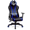 Image de Diablo X-Horn Gaming Chair Office Chair 3D Armrests Ergonomic Design Neck/Lumbar Cushion Imitation Leather Rocking Function Normal Size Black-Blue