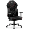 Image de Diablo X-Gamer 2.0 Gaming Chair Office Chair Fabric Cover Ergonomic Design Lumbar Cushion Black