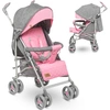 Image de Lionelo Irma poussette pliable petite poussette de voyage avec position allongée Rose