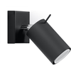 Image de Applique RING noir 1xGU10 10W acier 8x16x8cm Sollux Lighting