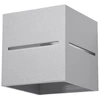 Image de Applique LOBO gris 1xG9 8W aluminium 10x12x10cm Sollux Lighting
