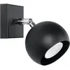 Image de Applique OCULARE noir 1xGU10 10W acier 10x16x10cm Sollux Lighting