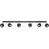 Image de Plafonnier OCULARE 6L noir 6xGU10 10W acier 16x10x118cm Sollux Lighting