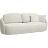 Image de Selsey Savoy - Canapé 3 places avec fonction sommeil et coffre de lit, blanc crème