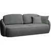 Image de Selsey Savoy - Canapé 3 places avec fonction sommeil et housse chenille, gris foncé
