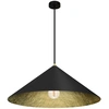 Image de Lampe suspendue à cône noir avec intérieur doré Ø 50 cm Fuji 1xE27 Milagro