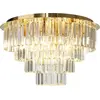Image de Plafonnier en cristal MILAGRO MILANO Ø60 cm 9xE14 doré
