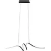 Image de Suspension design moderne pour salon, salle à manger, au-dessus de la table, noir, couleur neutre, LED 28W LOOP Milagro