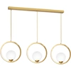 Image de Lustre VIENNA doré et blanc, 3xE14x40W, métal, dimensions : 100x100x14 cm, IP20, Milagro