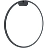 Image de Applique de salle de bain cercle noir Ø50cm Saturno LED 25W Milagro