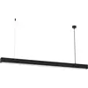 Image de Suspension LUNGO noire 1xG13x18W en métal, dimensions : 90x124x6,5 cm, IP20, Milagro