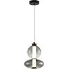 Image de Plafonnier LED DAPHNE 12 W, 3000 K, 1336 lm, verre noir, dimensions : 153 x 20 x 20 cm, IP20, Milagro
