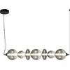 Image de Plafonnier LED DAPHNE 40 W, 3000 K, 5094 lm, verre noir, dimensions : 130 x 118 x 20 cm, IP20, Milagro