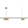 Image de Suspension Barre Noir/or 5 Spots Gu10 Milagro Genesis