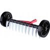 Image de KADAX Aérateur de gazon avec roues, griffe de jardin pour gazon, jardin, mousse, râteau de coupe en métal