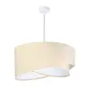 Image de Euluna Suspension Vivien Bicolore Beige/Blanc Suspension Plafonnier L350