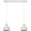 Image de Suspension Industrielle Double Gris/beige, Barre 42 Cm E27