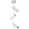 Image de Plafonnier mural rond triple moderne blanc sur bras 3xGU10 25W Leda Sigma Lighting